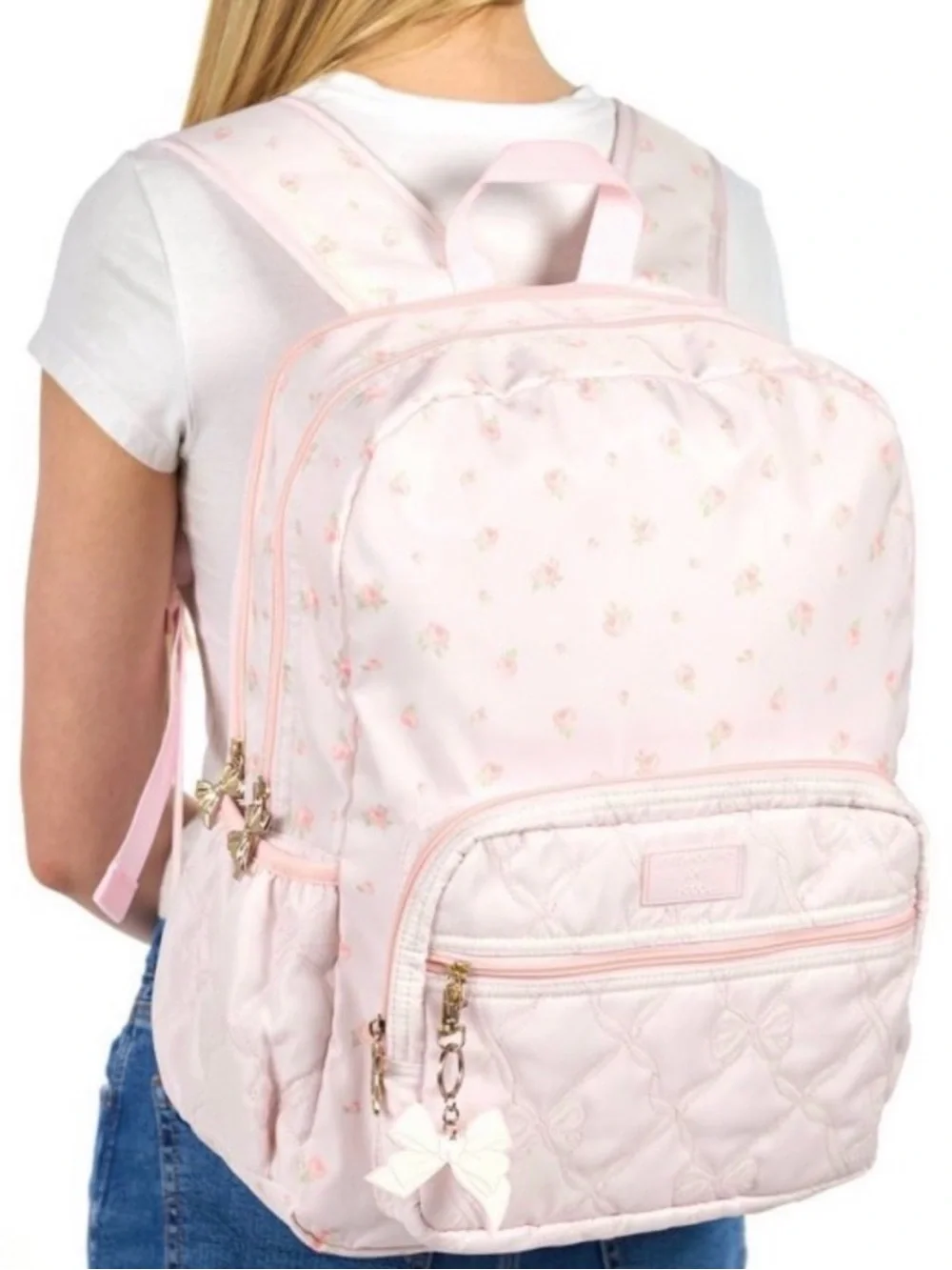 LoveShackFancy for Target Blooming Heirloom Ditsy Quilted Backpack with Charm